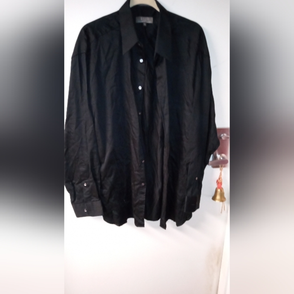 Crazy Horse Dress Shirt Mens 17 34/35 Button Down Long Sleeve